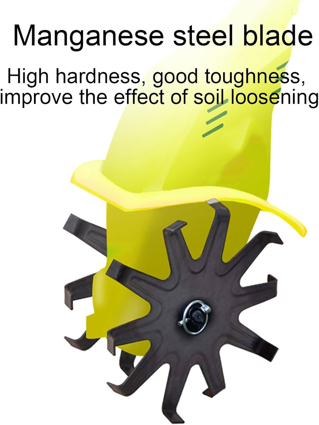 Cultivator, Adjustable Length, Manganese Steel Blade, Easy to Start with One Click, Easy to Carry, for Gardens and Vegetable Fields