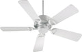 Estate - Ceiling Fan in Transitional Style - 42 Inches Wide by 12 Inches High - White Finish - White Blade Color