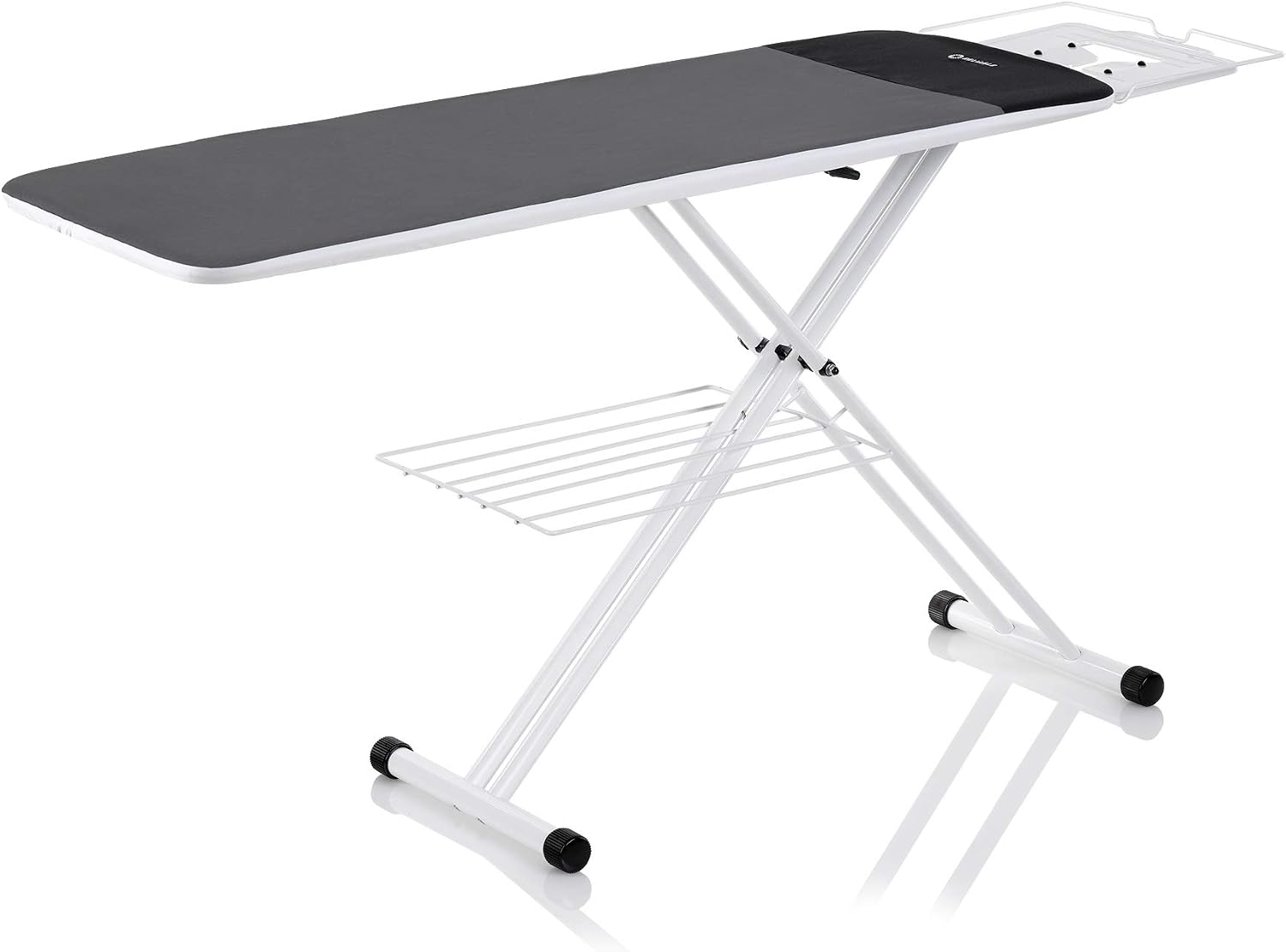Reliable 320LB 2-in-1 Ironing Board, Standard 47.25' x 19' Convertible to Extra-Long Rectangular 55' x 19', Vera Foam Cover, Conex Heat Resistant Zone, Removable Iron Rest, Adjustable Height