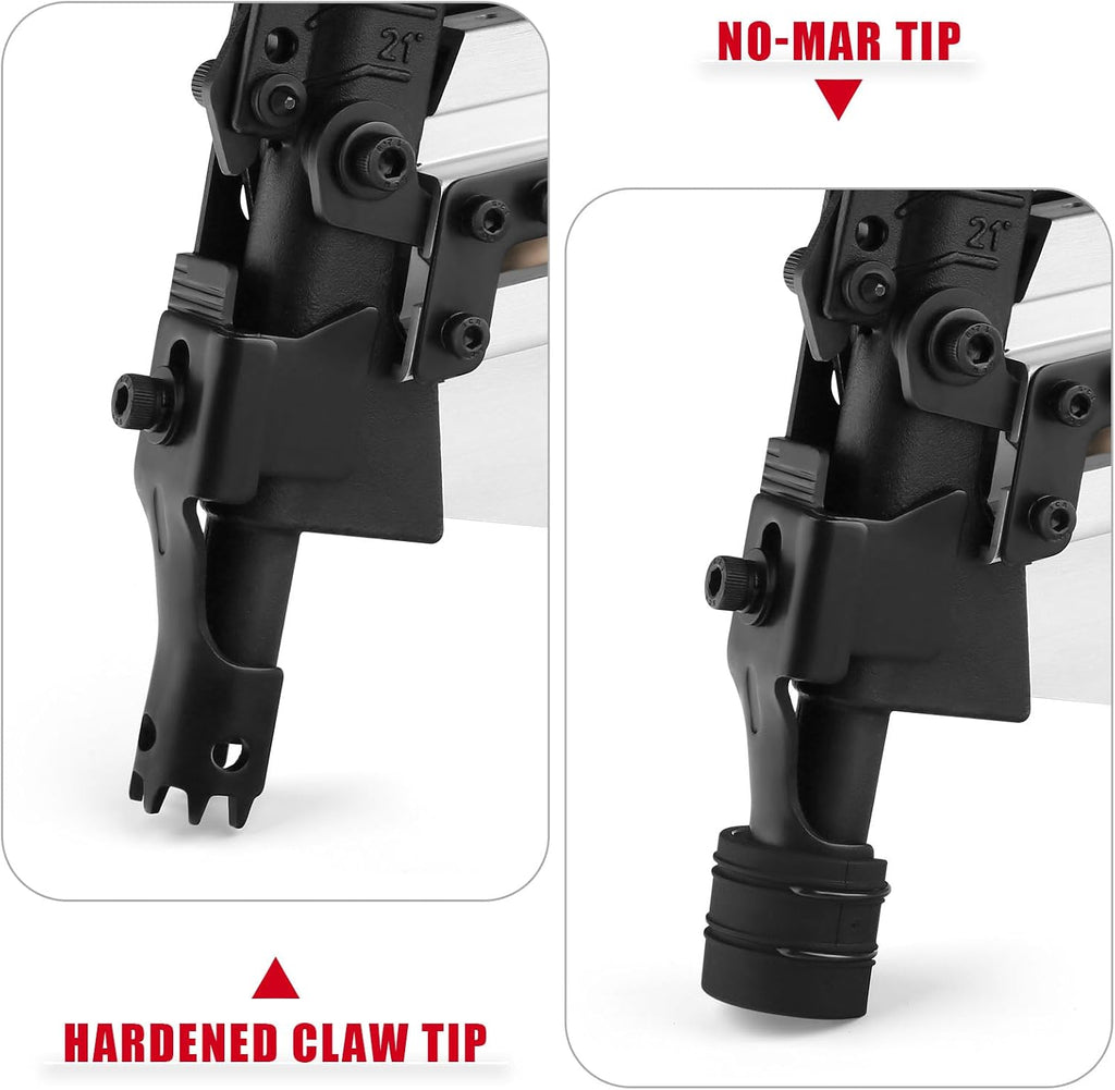 3PLUS HFN90SP 3-in-1 Air Framing Nailer with Adjustable Magazine for 21/28/34 Degree Nails