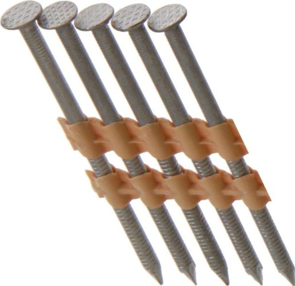 Grip-Rite PrimeGuard Max Plastic Collated Framing Nails - for Wood-to-Wood Applications - 20-22 Degrees - 316 Stainless Steel - 2' x .113-1000 Count - MAXC62879