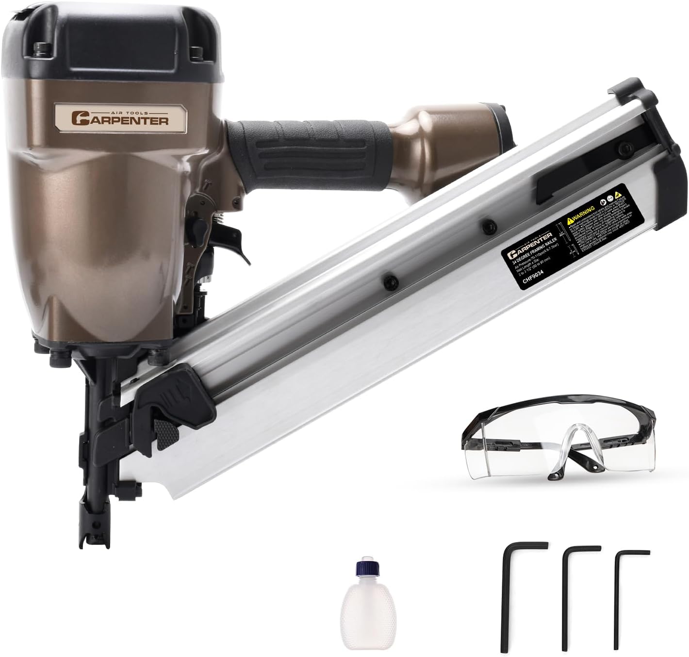 CHF9034 30-34 Degree Paper Collated Framing Nailer with 7 Year Warranty