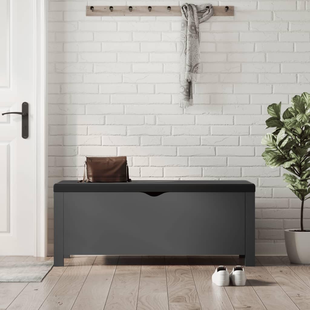 Modern Design Storage Box with a Cushion Bench, Entryway Bench with Cushioned Seat for Living Room, Home, Office, 41.3'x15.7'x17.7',-372