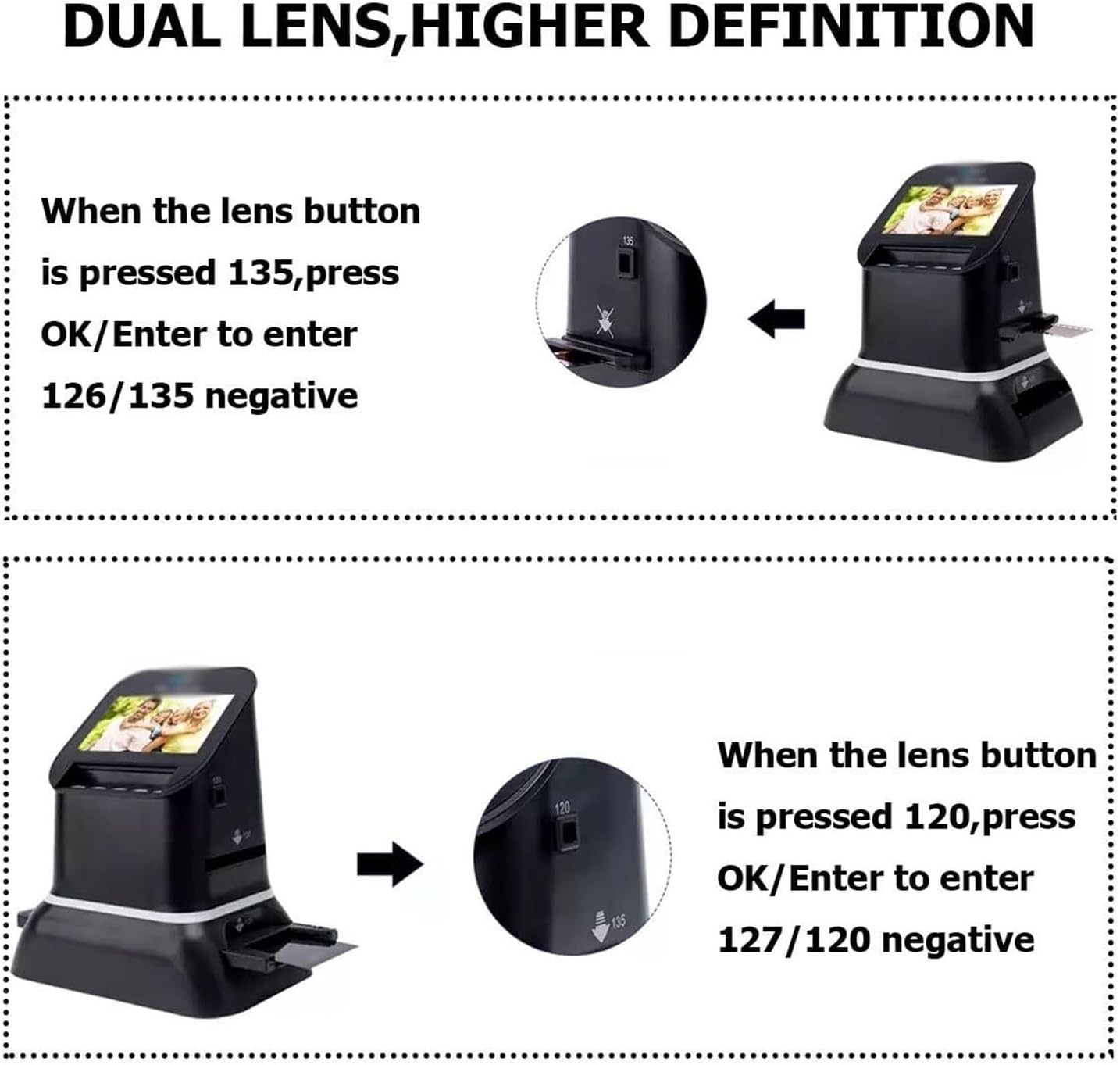 High-Res Film Scanner for 35mm & Medium Format Slides