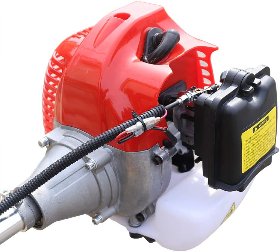 42.7cc 2-strokeHand-held Mini Tiller Cultivator 1.25KW Two-Stroke Gas-Powered Hand Push Tiller Cultivator for Cutting Grass, Wheat, Tea Tree