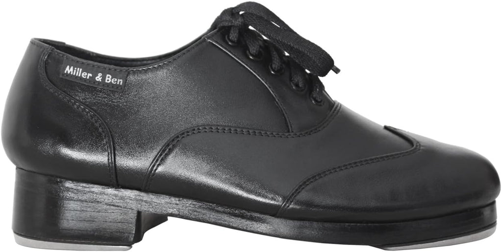 Miller & Ben Tap Shoes, Jazz-Tap Master, All Black Professional Tap Shoes