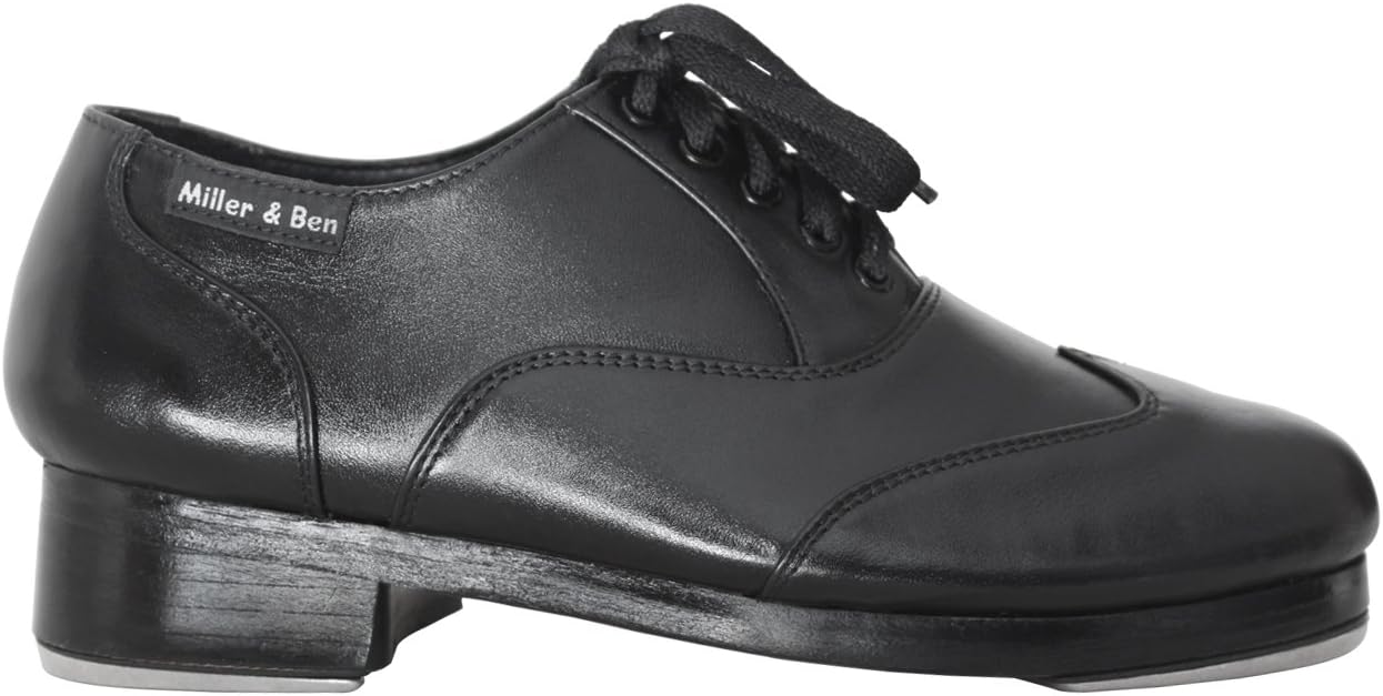 Miller & Ben Tap Shoes, Jazz-Tap Master, All Black Professional Tap Shoes