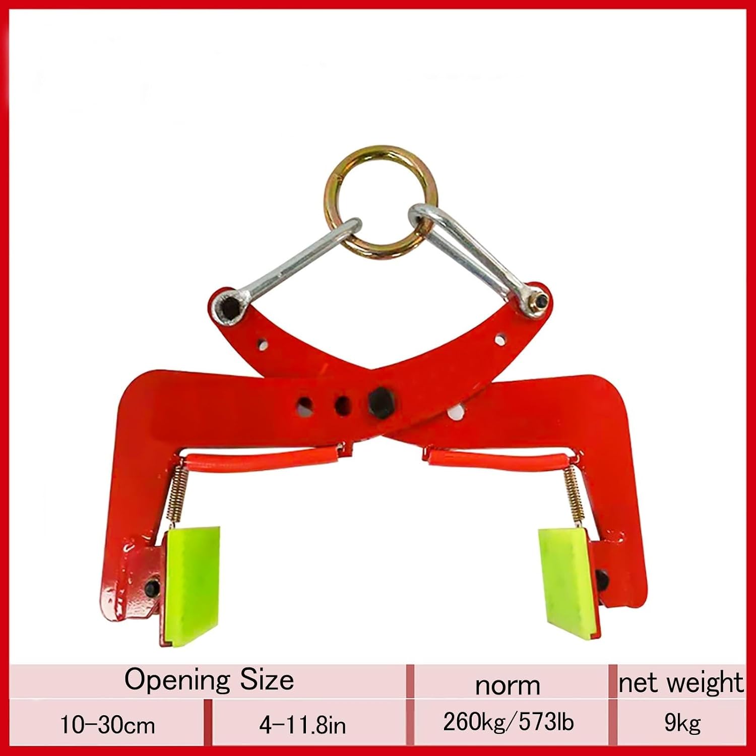 Granite Slab Lifting Clamp, Heavy Duty Stone Lifting Clamp, Load Capacity Up to 573-716 Lbs (260-325 Kg), Adjustable Scissor Liftings Clamp(11in)