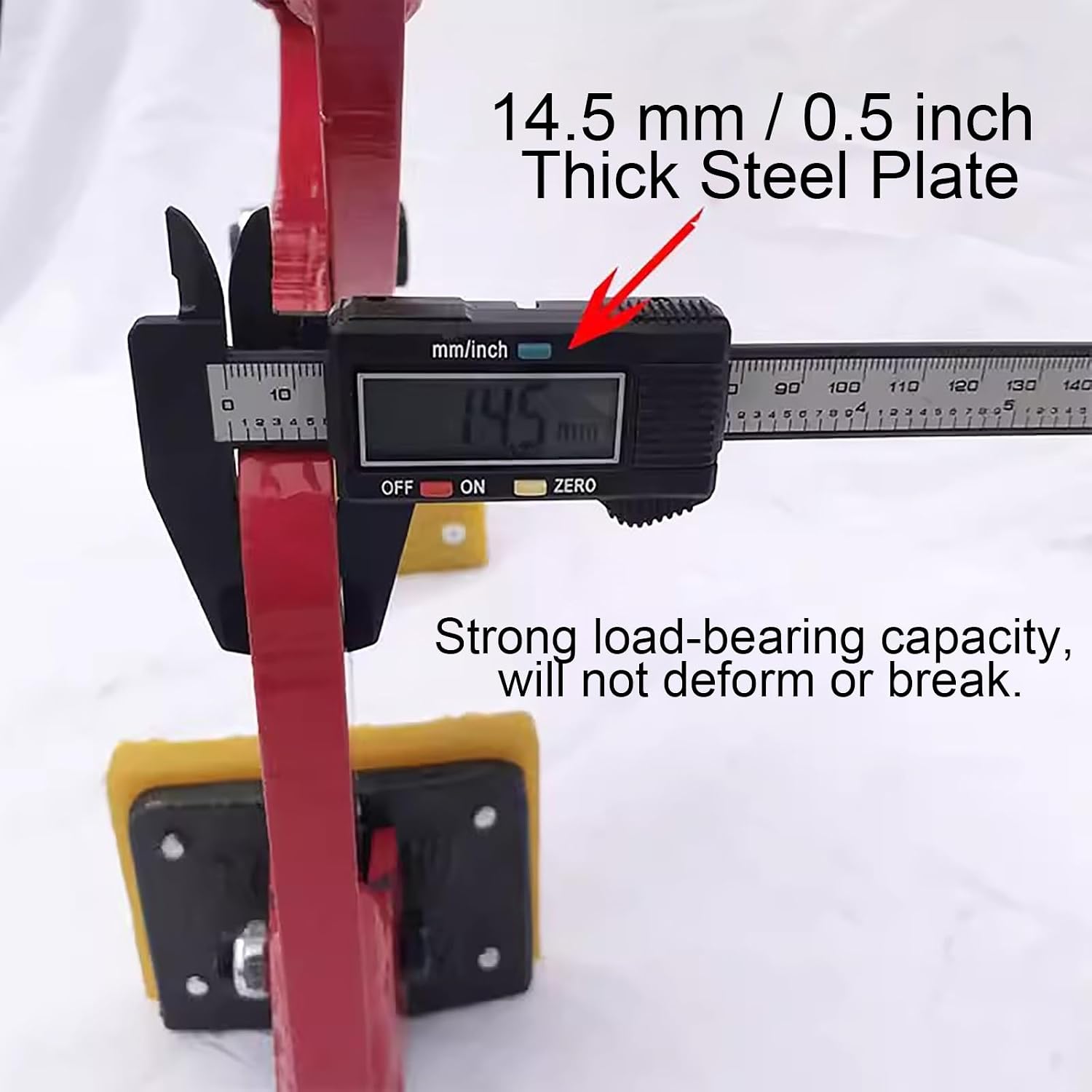 Two-Person Hand Carry Stone Lifting Clamp, Marble Slab Lifter with Adjustable Jaw, 6–30 cm/2.3-11.8in Adjustable Opening, for Marble, Glass, Slabs and Plywood(Opening 6-18cm/2.36-7in)