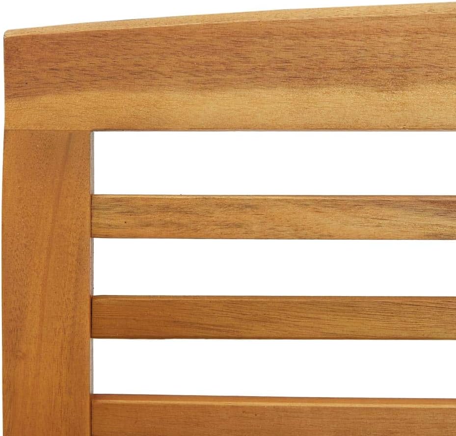 3 Piece Patio Furniture Sofa Seat Set, Outdoor Solid Acacia Wood Patio Conversation Table Chair Set for Garden, Backyard, Poolside,-522