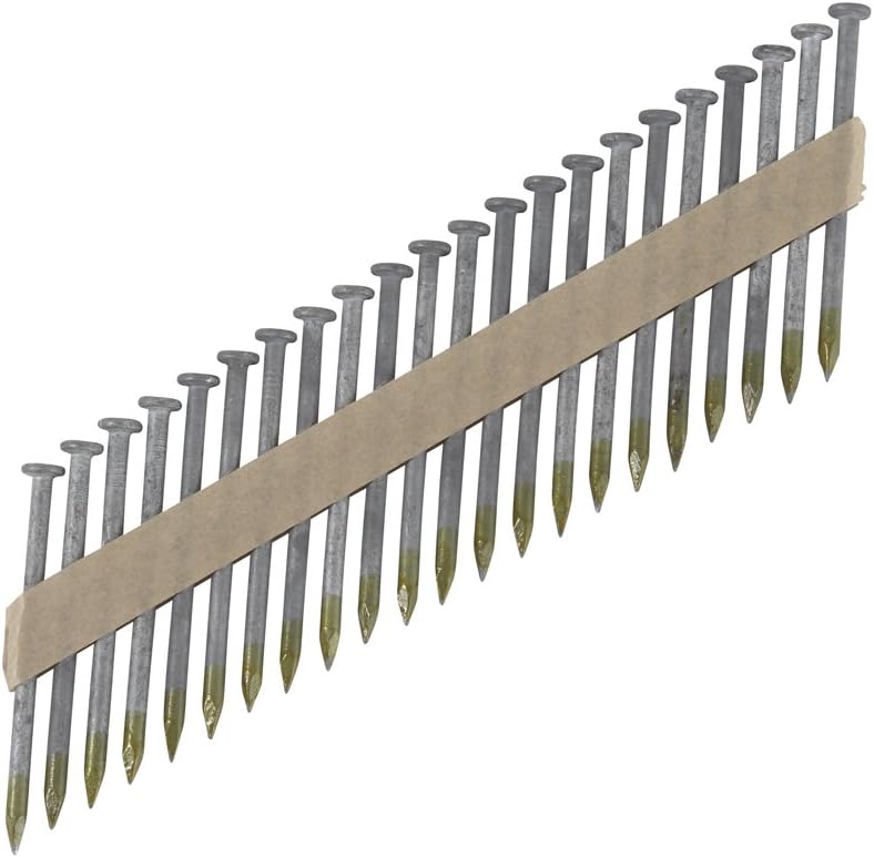 Hitachi 17140 2-1/2-Inch x 0.162-Inch Smooth Shank-Heat Treated Hot-Dipped Galvanized Paper Tape Strap Tite Nails, 2000-Pack