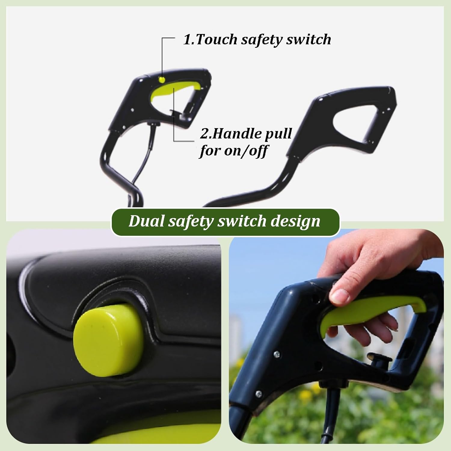Garden Rototiller, Cordless Tiller Cultivator with Dual-Assist Wheel, Full Gear Drive, Dual Lithium Battery Life, Powerful Soil Cultivator for Orchard Vegetable Patch