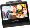 ASHATA Digital Film Slide Scanner, 22MP Film and Slide Scanner Built in 16GB Memory, Auto White Balance, Convert Negatives to Digital Photos, 5' HD LED Screen, Black