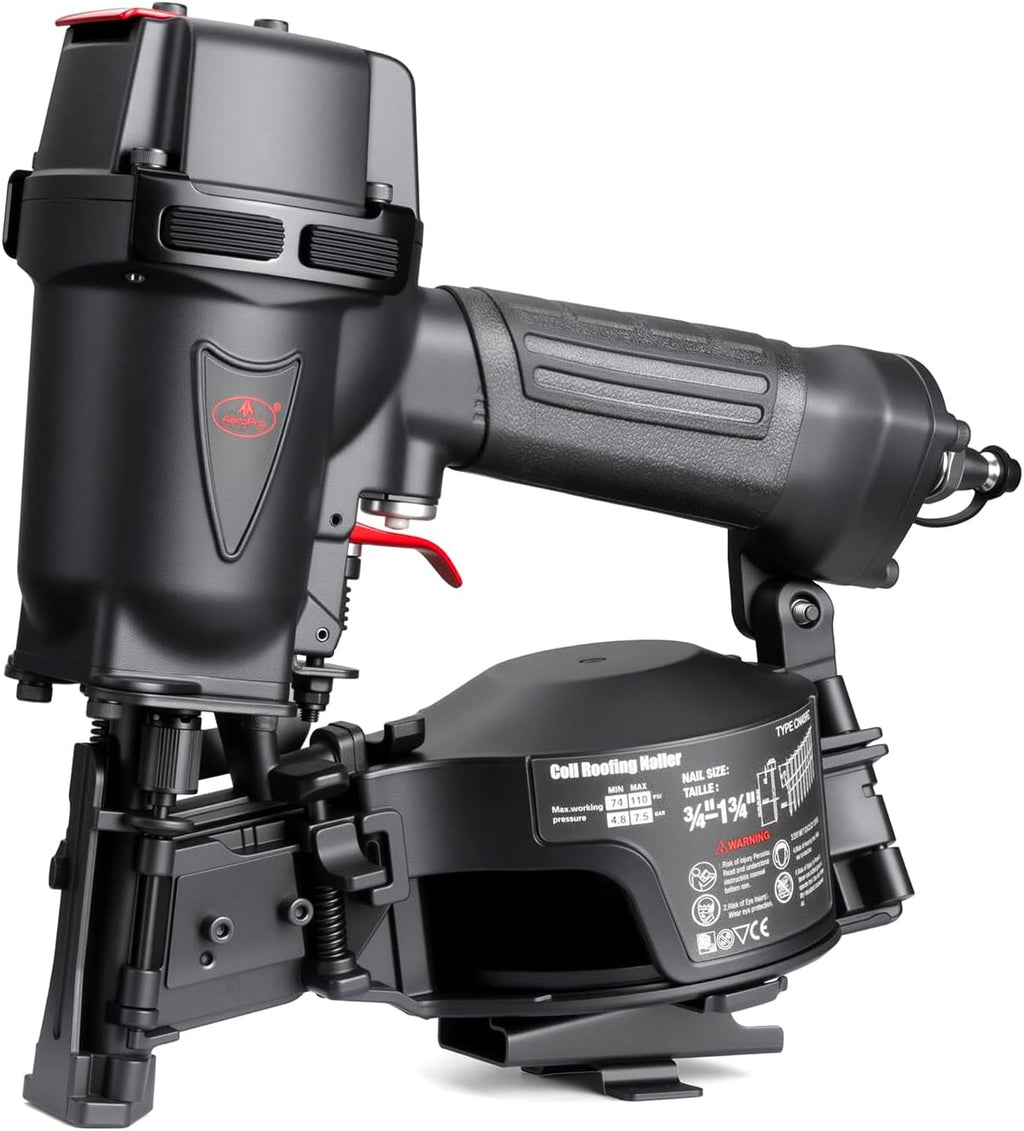 AEROPRO TOOLS Roofing Nailer 15 Degree Coil Roofing Nails 3/4-Inch up to 1-3/4-Inch CN45RC