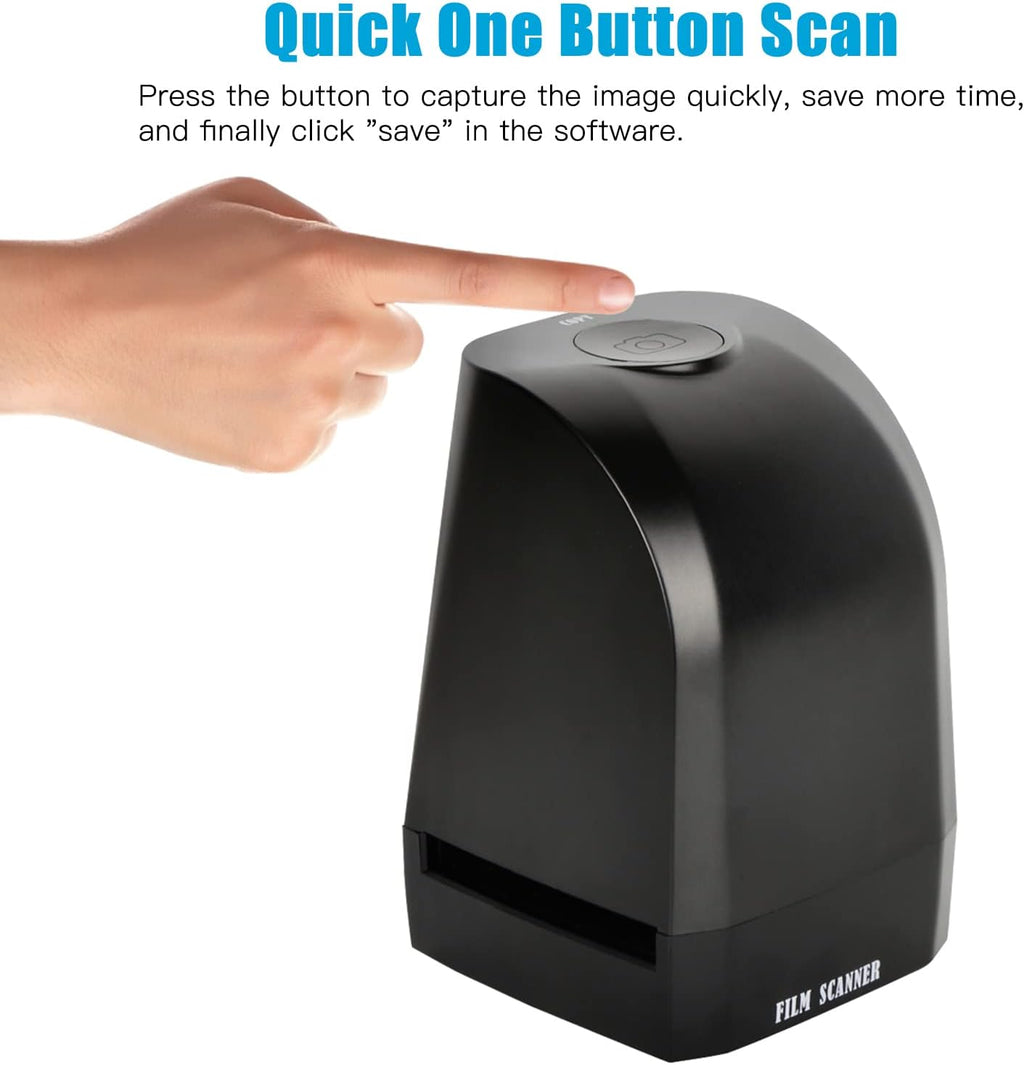 Film Scanner Transfer Machine, Slide Negative Scanner, Convert 35mm/135mm Film Slide to 8MP JPEG Photos, Support Image Preview/Playback/Editing Function, for Gift to Friends, Lover, Family