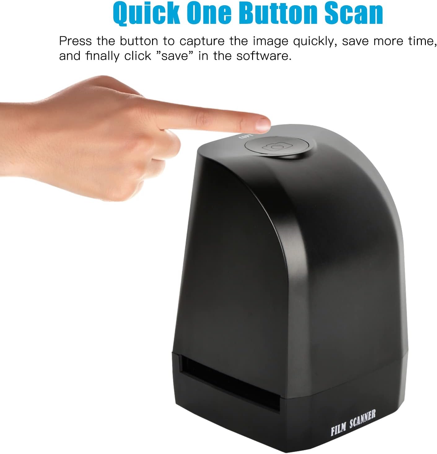 Film Scanner Transfer Machine, Slide Negative Scanner, Convert 35mm/135mm Film Slide to 8MP JPEG Photos, Support Image Preview/Playback/Editing Function, for Gift to Friends, Lover, Family