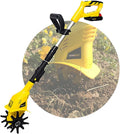 20V Cordless Electric Scarifier Handheld Rotavator Portable Electric Tiller with Rechargeable Battery, 16cm Working Depth, for Gardens