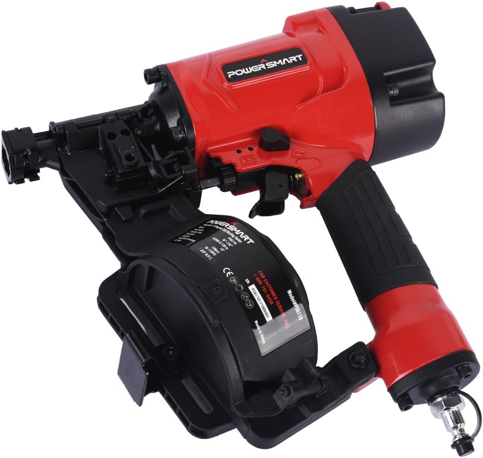 PowerSmart PS6110 Pneumatic 15-Degree Coil Roofing Nailer