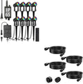 SUNTHIN RGBW Color Changing Spotlights 8 Pack with 4pcs 6.5FT Extension Cord with 3-Pin for RGBW Outdoor Landscape Spotlights