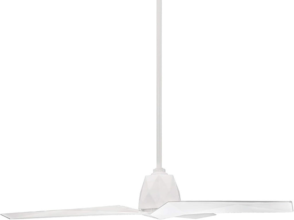 Modern Forms Vortex Smart Indoor and Outdoor 3-Blade Ceiling Fan 60in Gloss White with Remote Control works with Alexa, Google Assistant, Samsung Things, and iOS or Android App