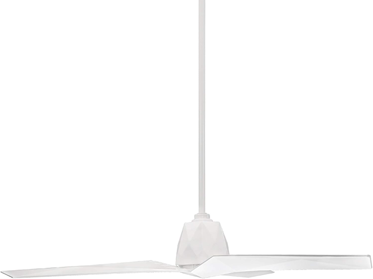 Modern Forms Vortex Smart Indoor and Outdoor 3-Blade Ceiling Fan 60in Gloss White with Remote Control works with Alexa, Google Assistant, Samsung Things, and iOS or Android App