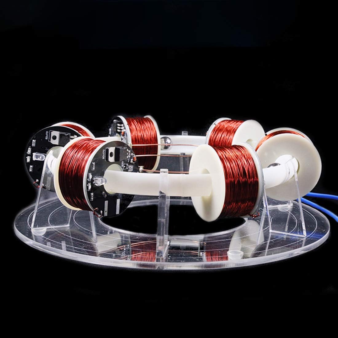 6 Coils Ring Accelerator Cyclotron High-tech Physics Model for Teaching, Desk Toy