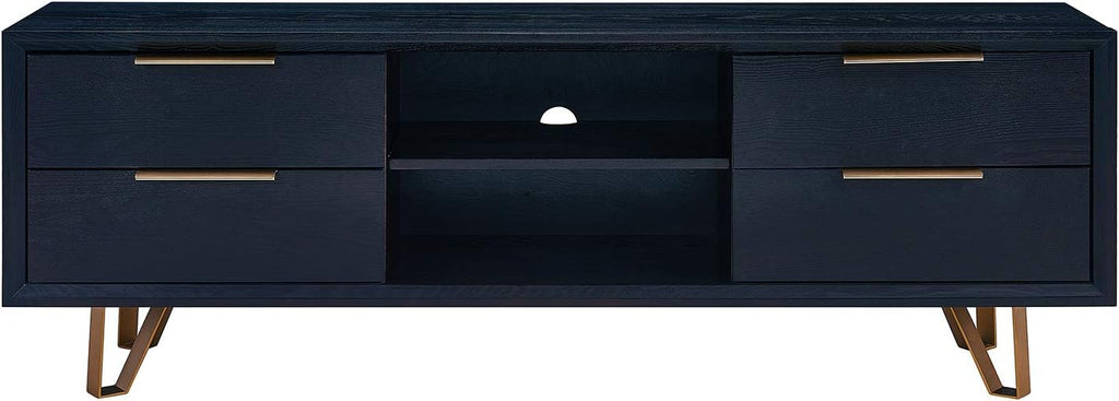 SEI Furniture Malone Black console table,