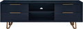 SEI Furniture Malone Black console table,