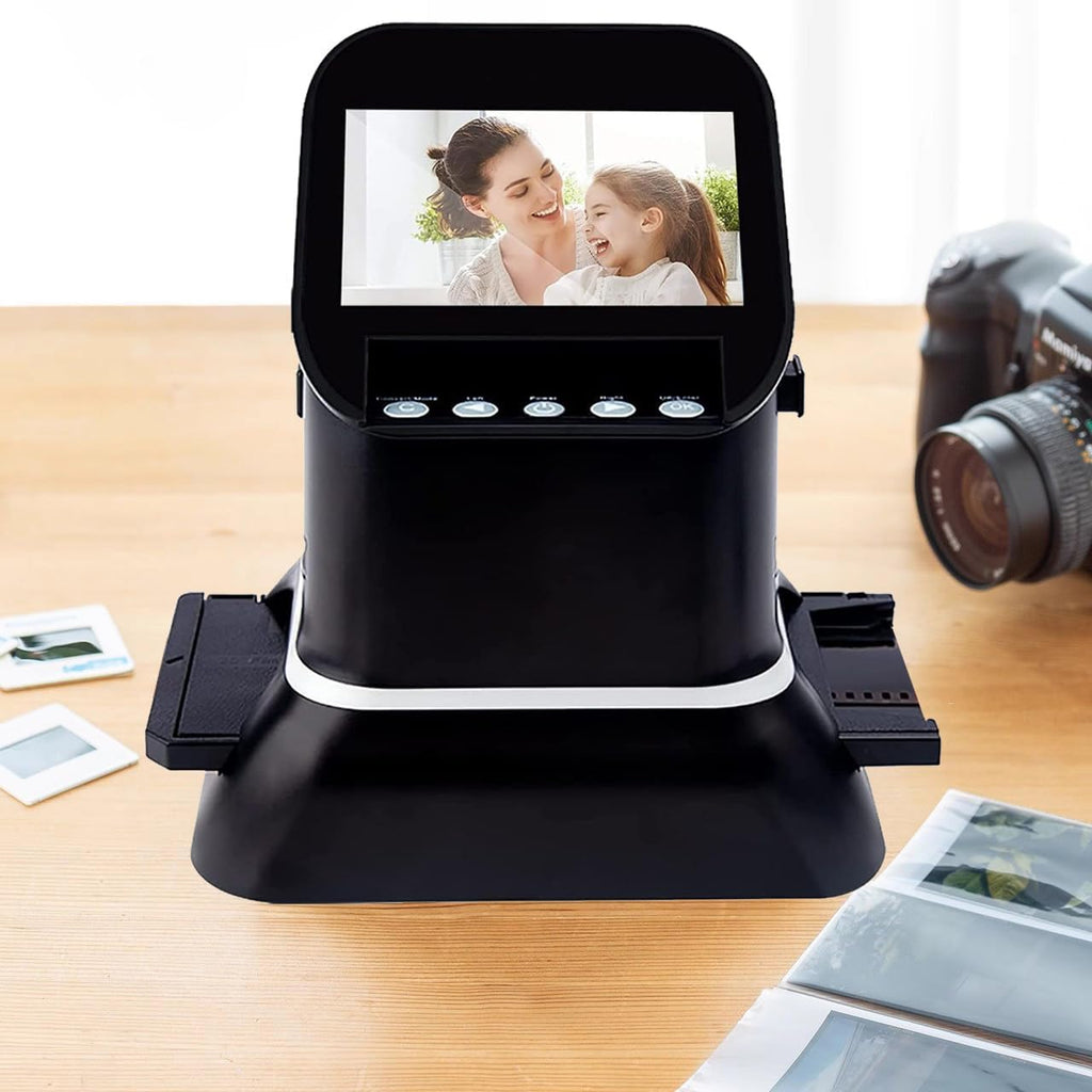 Film and Slide Scanner, Film and Slide Scanner with 4.3'LCD Screen, All-in-1 22MP, 120 High Resolution Film Scanner, 1080P LCD Screen, Digital Film Converter