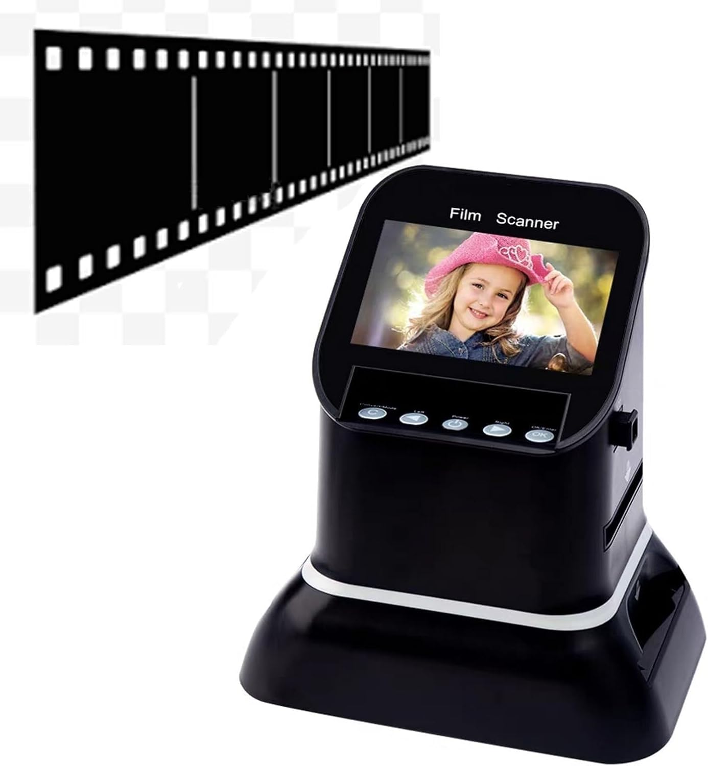 22MP 35mm/120 Film & Slide Scanner with 4.3' LCD Converts Negatives & Slides to Digital JPEG in High Resolution No Computer Needed