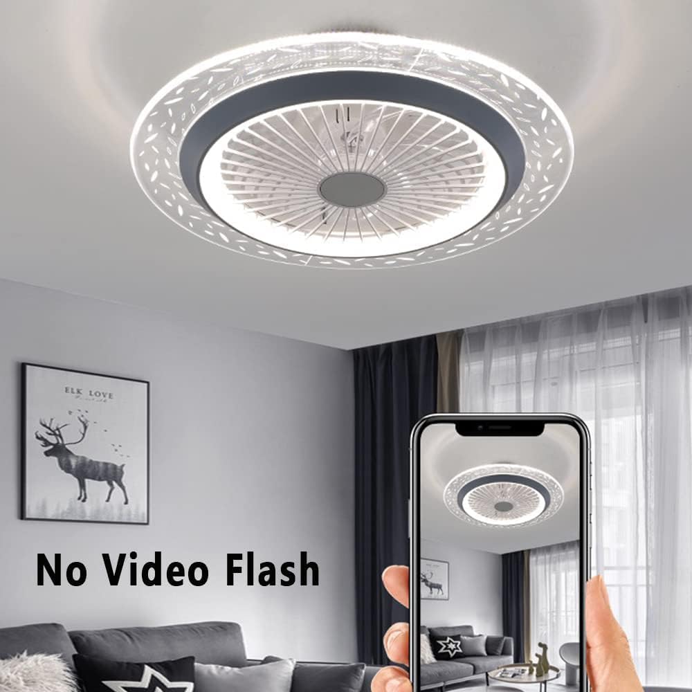 Ceiling Fan Light Ceiling Fan Light Dimmable Ceiling Fan Lamp Enclosed Mute Pendant Light Fan Retro Led Lighting Ceiling Light Fixtures Elegant and Practical