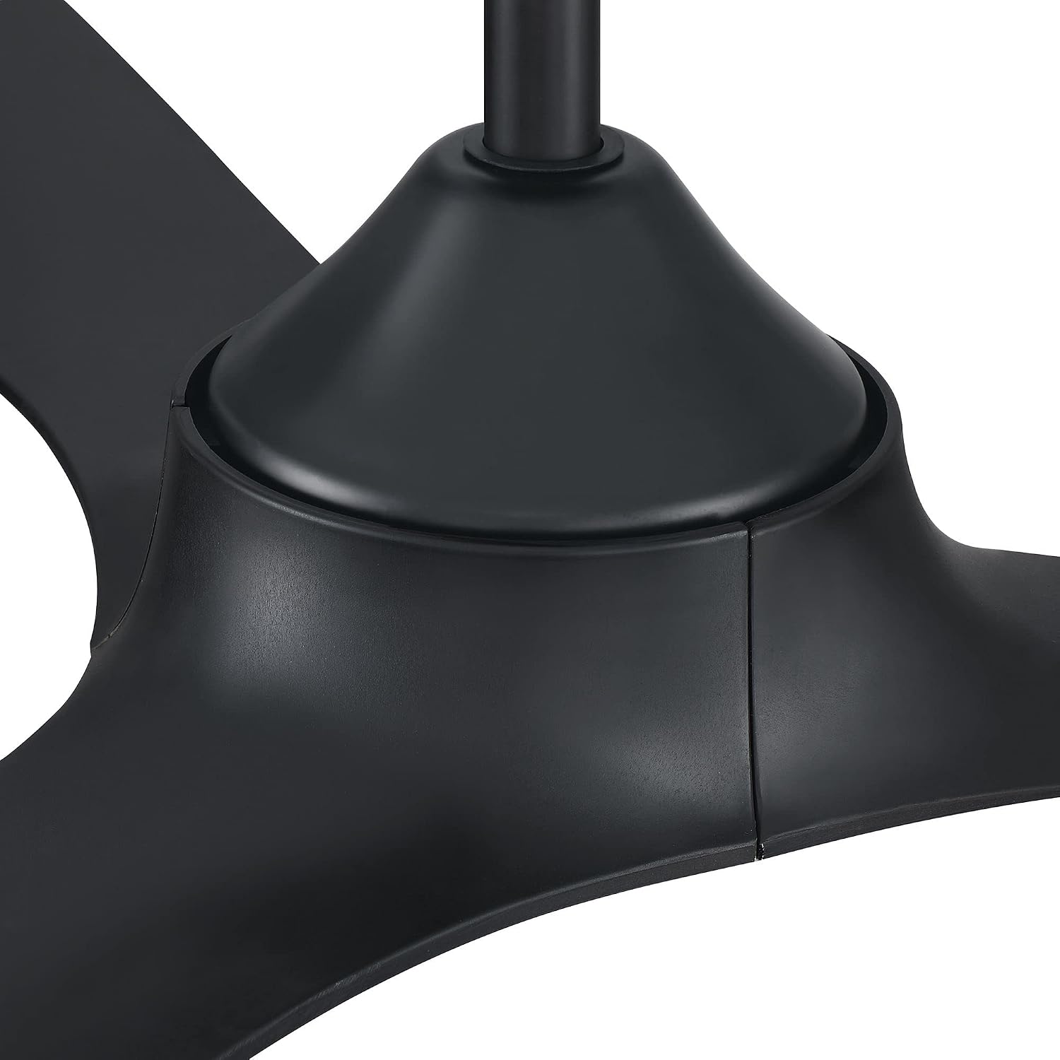 56' Black Ceiling Fan No Light - Modern Ceiling Fan without Light and Remote, 6 Speeds, Reversible 3 Blades, Outdoor Ceiling Fans for Patios Bedroom Living Room Garage