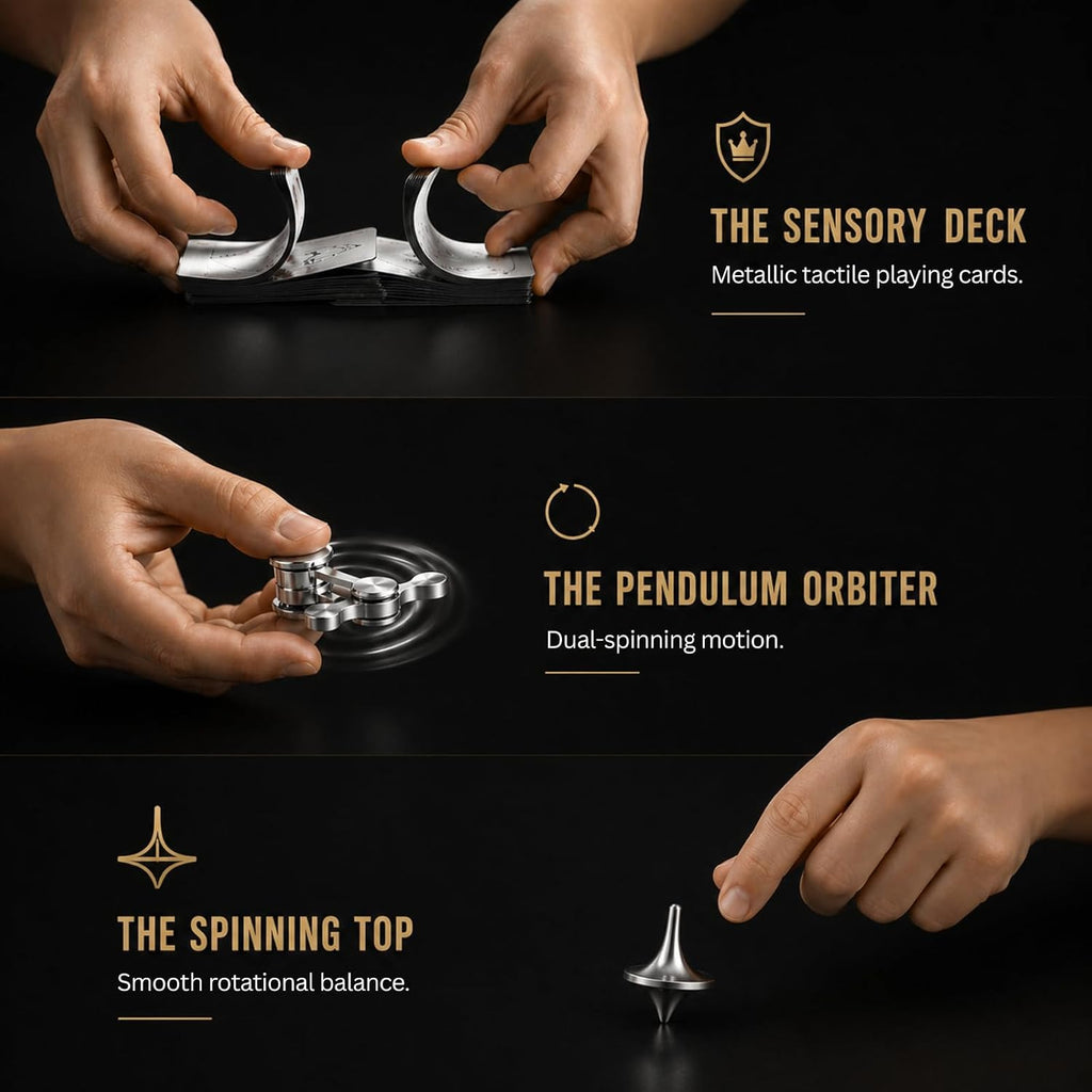 The Executive Fidget Set™ – Luxury Desk Toys for Adults | Premium Stress Relief & Executive Office Gift