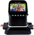 Slide and Negative Film Scanner, Digital Film Scanner Converts 35mm, 135,126,127 Negatives & Slides to JPEG, High Resolution 1080P with Preview, Playback, Editing