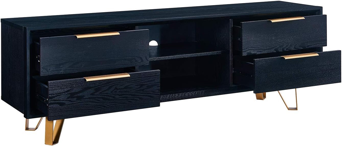 SEI Furniture Malone Black console table,