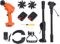 Cordless Mini Tiller Cultivator 4in Working Width with 2 X 1.5Ah Batteries, Electric Gardening Tool - Fast 235RPM, Lightweight Ergonomic Design for Lawns and Greenhouses