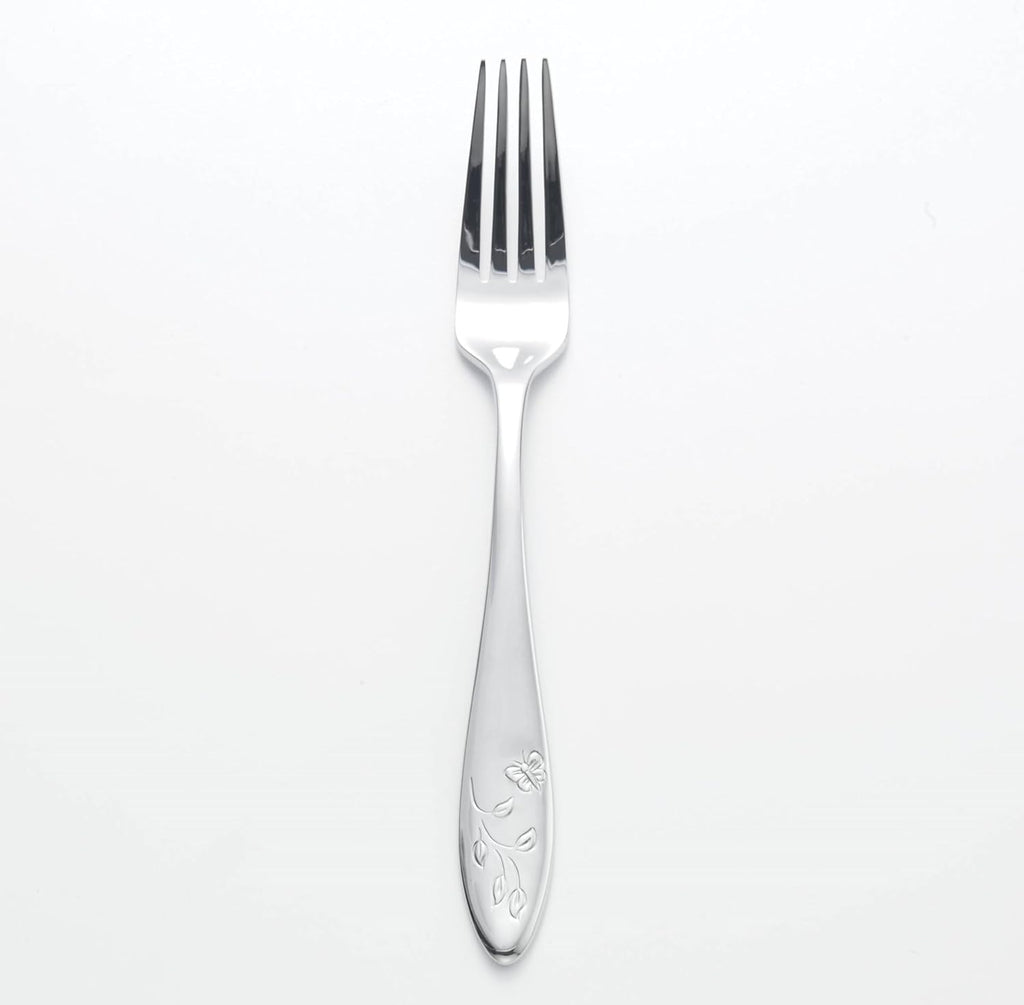 Lenox Silverware Set For 12, Butterfly Meadow 65-Piece Flatware Set, Service For 12, 18/10 Stainless Steel, Dishwasher Safe, Butterfly and Flower Motif, Includes Serving Utensils (Silver, 65 Piece)