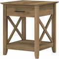 Bush Home Key West Nightstand with Drawer in Reclaimed Pine