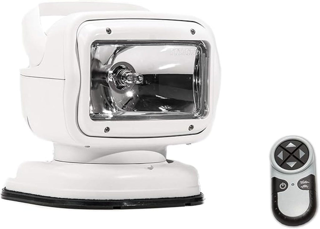GO Light | GT Series Model 7901GT Halogen Spotlight, Portable Mount, Wireless Hand-Held Remote, White | Long-Range Work Light for Trucks, RVs, Boats, ATVs & Marine Use