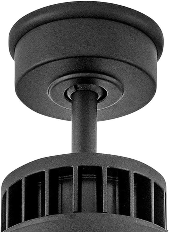 Hinkley Draftsman 60' Indoor/Outdoor Smart Ceiling Fan with Light and Remote, Industrial Windmill Style with Alumninum Fan Blades, Integrated LED, Matte Black