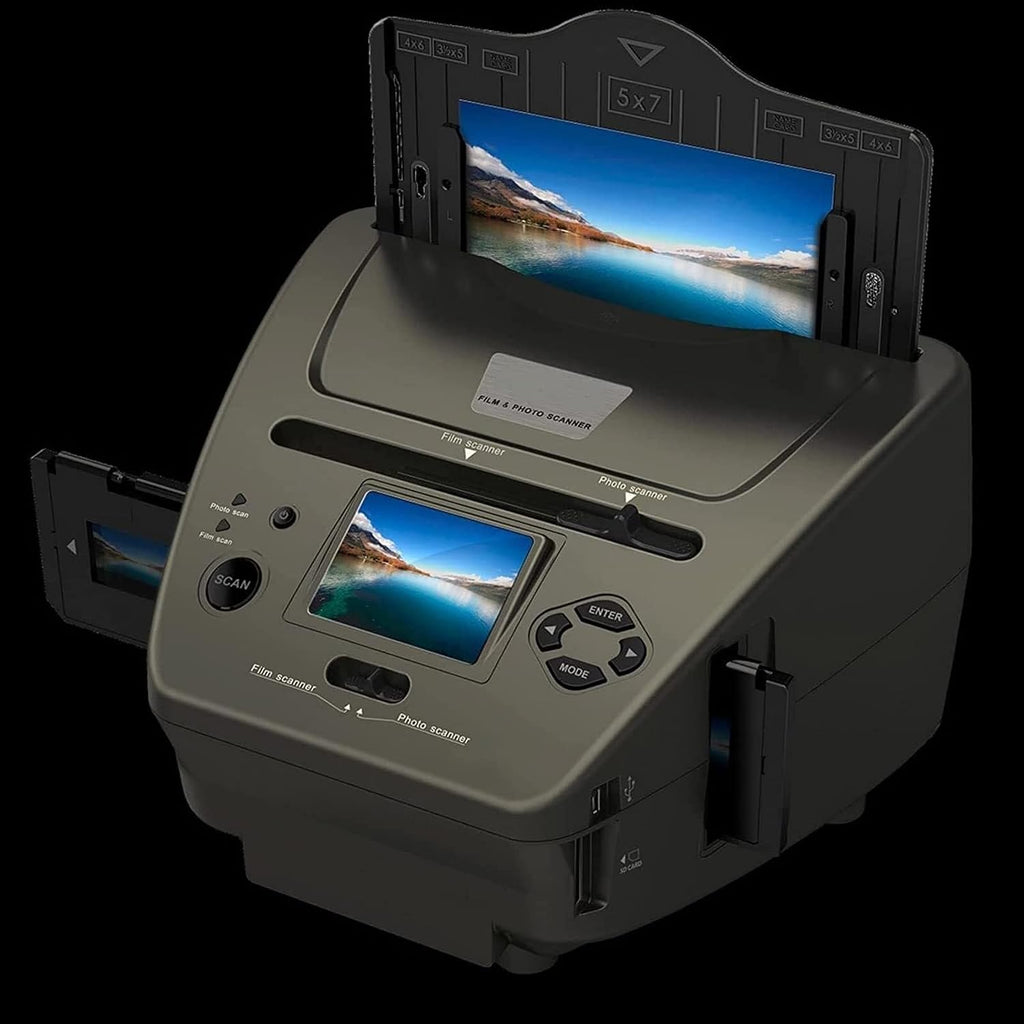 Film Slide Scanner, Slide viewer/Negative Scanner for Different Types of Films and Slides, Convert 35mm 135 110 126/slides/negatives