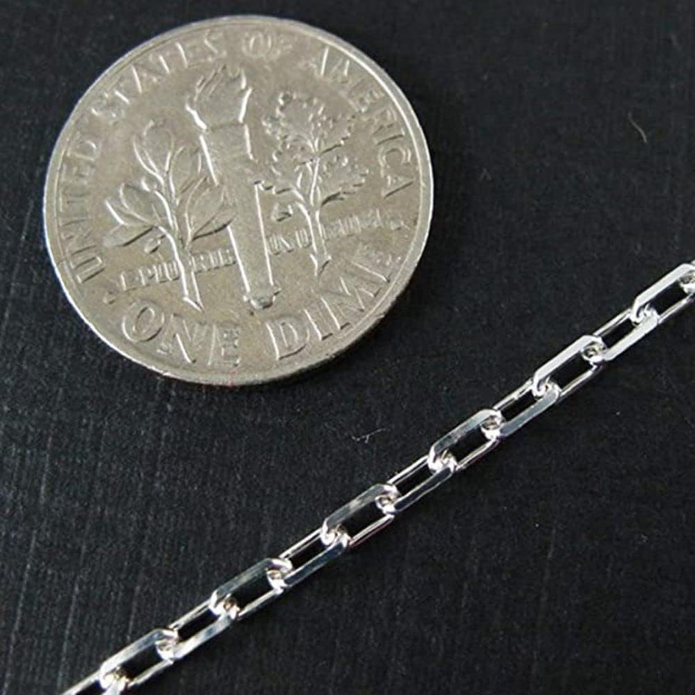 Verona Jewelers Sterling Silver 3MM, 4.5MM, 5.5MM Mariner Anchor Link Chain Necklace - Square, Cable, Twist, Rolo Chain Necklace