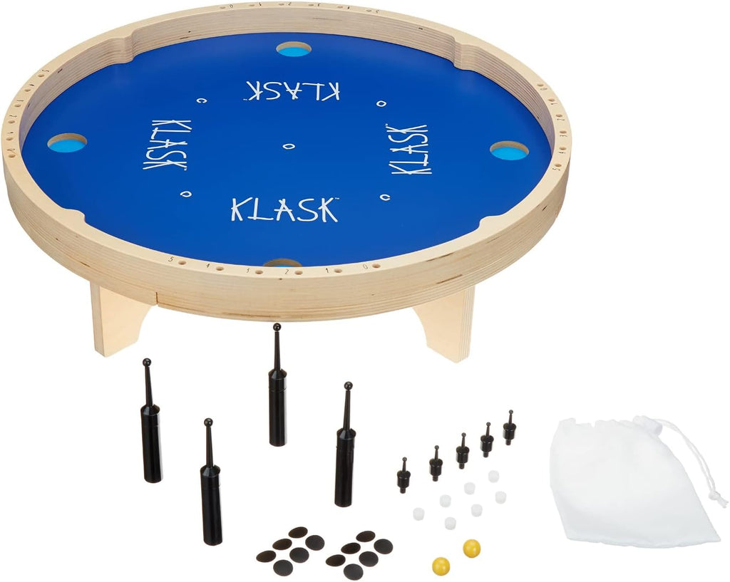 KLASK: The Magnetic Award-Winning Party Game of Skill - for Kids and Adults of All Ages That's Half Foosball, Half Air Hockey