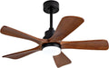 Modern Outdoor Ceiling Fan with Integrated LED Light and Remote Control for Covered Patios | 42-Inch Quiet Reversible DC Motor with Solid Wood Blades | Energy Efficient Farmhouse Style Air Circulation
