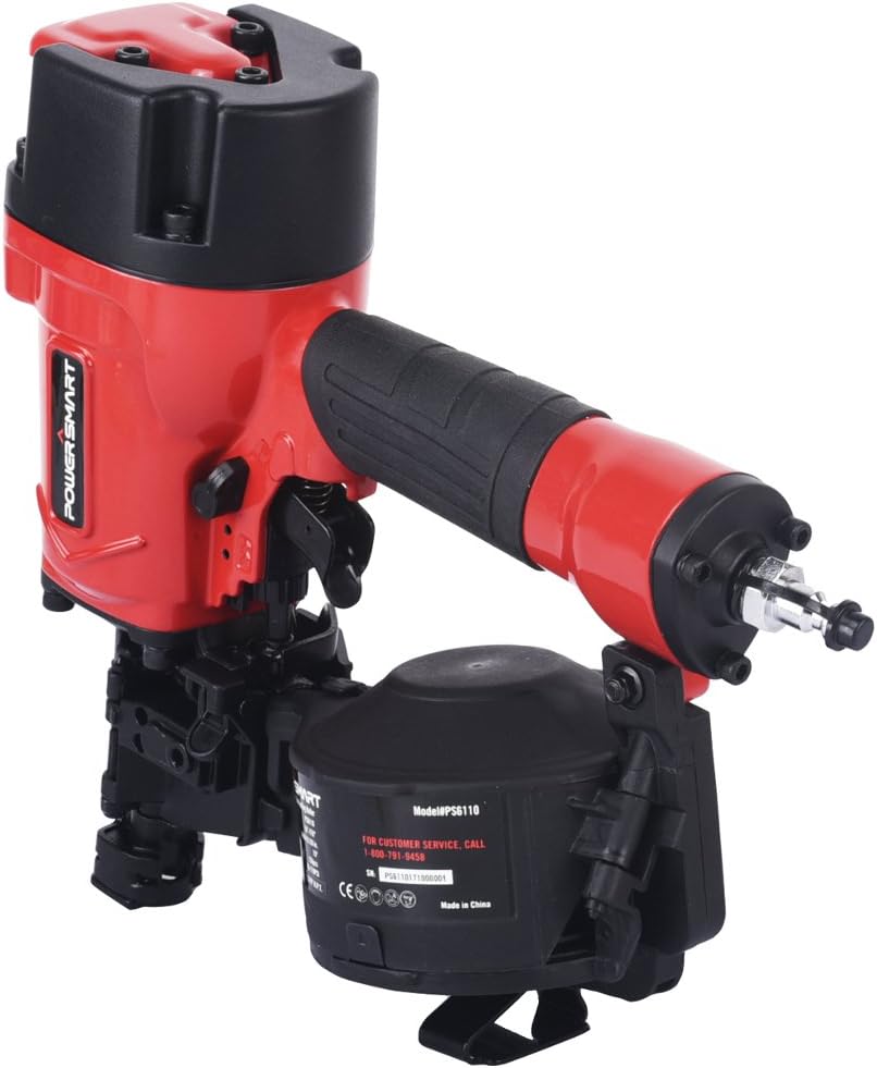 PowerSmart PS6110 Pneumatic 15-Degree Coil Roofing Nailer