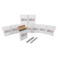 IDL Packaging Heavy Duty Staples for Plier HSP-12 - 7/16' x 1/4' x 0.04' (10 Boxes, 50000 Pcs) - Non-Rusting Stainless Steel & Zinc-Plated Steel Industrial Staples