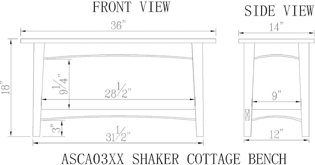 Alaterre Furniture Shaker Cottage Wall Mounted Storage Cubbies, Ivory Coat Hook and Bench Set