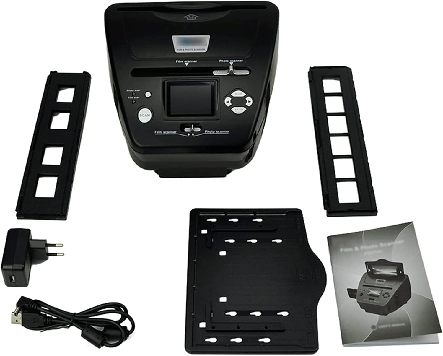 Slide Viewer/Negative Scanner, Film Slide Scanner, Works with Different Types of Film and Slides, Converts 35mm 135 110 126/Slides/Negatives