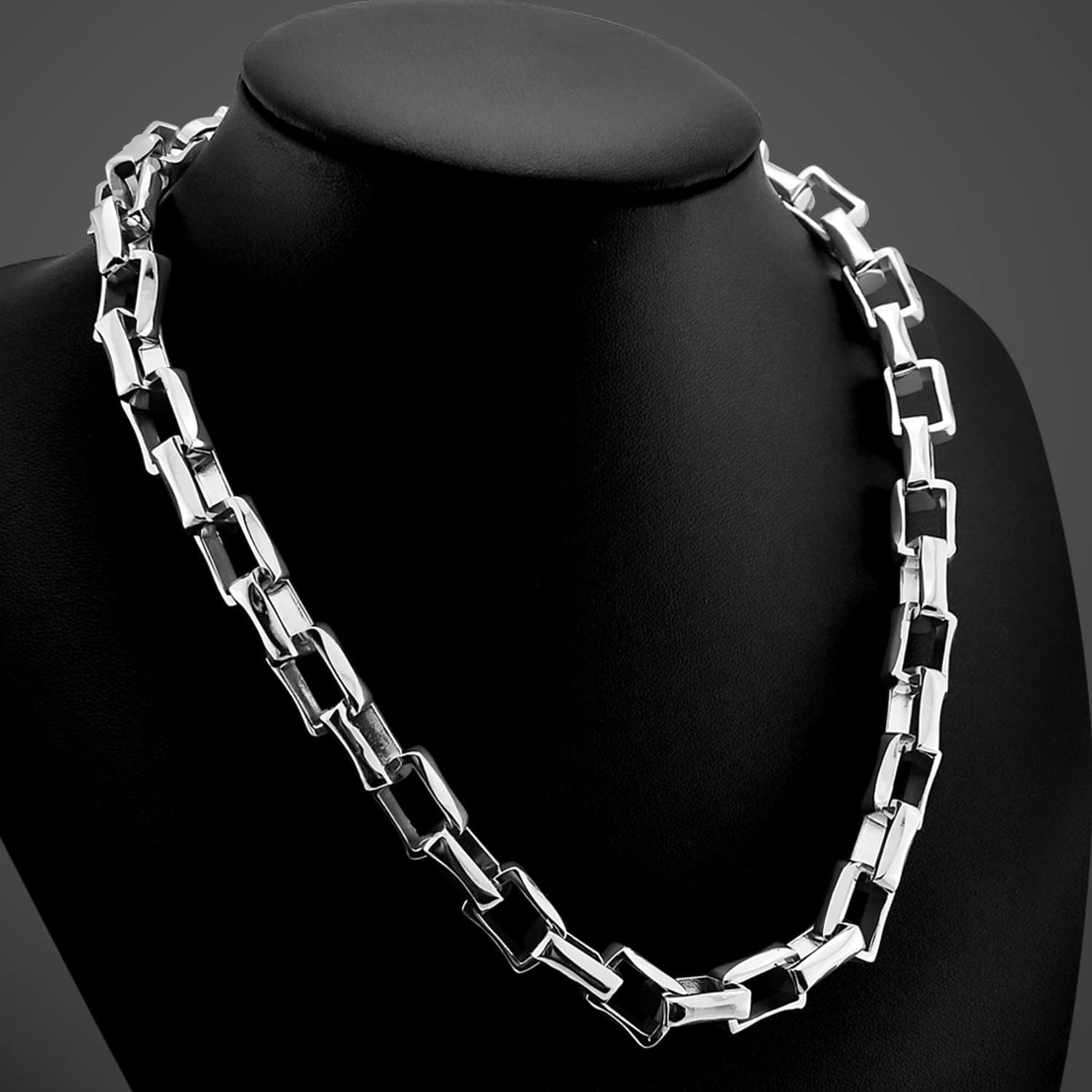 Dankadi Men Solid 925 Sterling Silver Cable Rolo Link Chain Necklace Women 9MM &10MM-Curb Cuban Chain Thick Big Choker 18' 20' 22' 24' 26 '28' 30' Fine Jewelry Gift