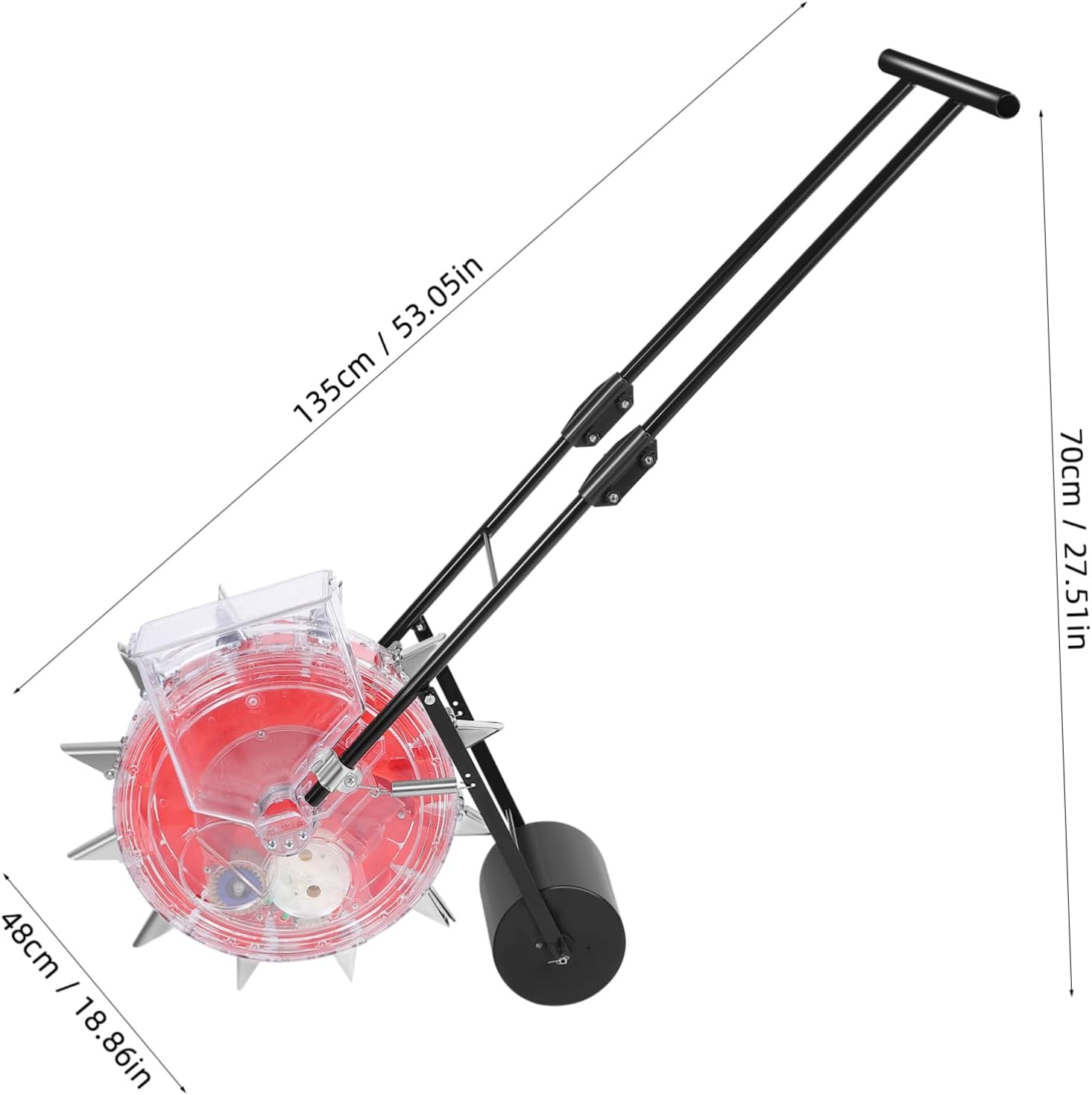 Happyyami Hand- for Garden Planting Multi-Functional Manual and Fertilizer Applicator Precision Control for Efficient Sowing of Corn and Soybeans